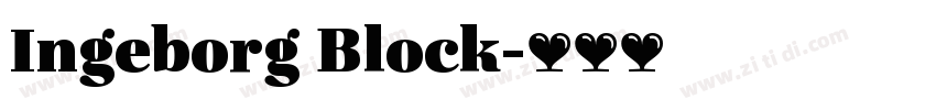 Ingeborg Block字体转换